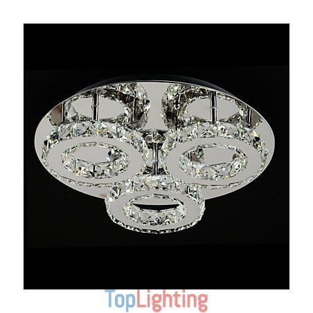 Modern Contemporary Chrome Metal Flush Mount Modern Contemporary Chrome Metal Flush Mount