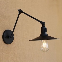 Country Retro Painting Feature for Mini Style Swing Arm Swing Arm Lights Wall Light