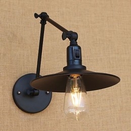 Country Retro Painting Feature for Mini Style Swing Arm Swing Arm Lights Wall Light