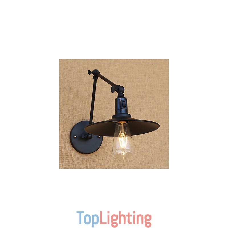 Country Retro Painting Feature for Mini Style Swing Arm Swing Arm Lights Wall Light