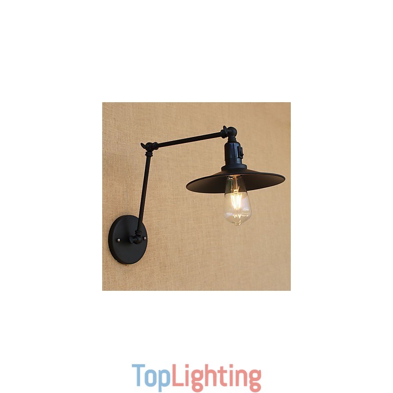 Country Retro Painting Feature for Mini Style Swing Arm Swing Arm Lights Wall Light