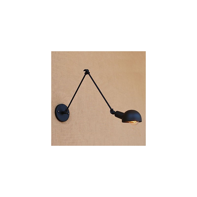 Simple Vintage Country Painting Feature for Mini Style Swing Arm Eye Protection Ambient Light Wall Sconces