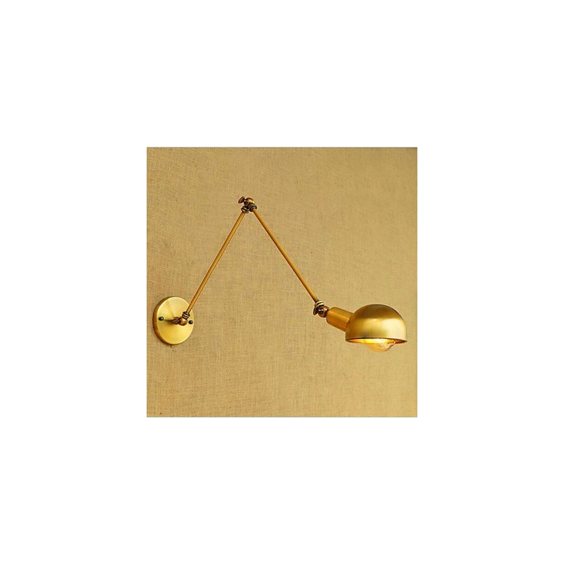 Simple Vintage Country Painting Feature for Mini Style Swing Arm Eye Protection Ambient Light Wall Sconces