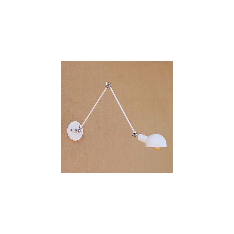 Simple Vintage Country Painting Feature for Mini Style Swing Arm Eye Protection Ambient Light Wall Sconces