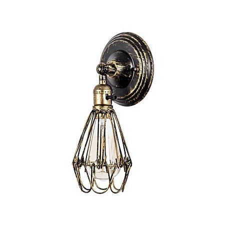 Wall Sconces Vintage Indoor Angle Adjustable Metal Wall Light Retro Wire Cage Wall Lamp Wall Sconces Vintage Indoor Angle Adjustable Metal Wall Light Retro Wire Cage Wall Lamp
