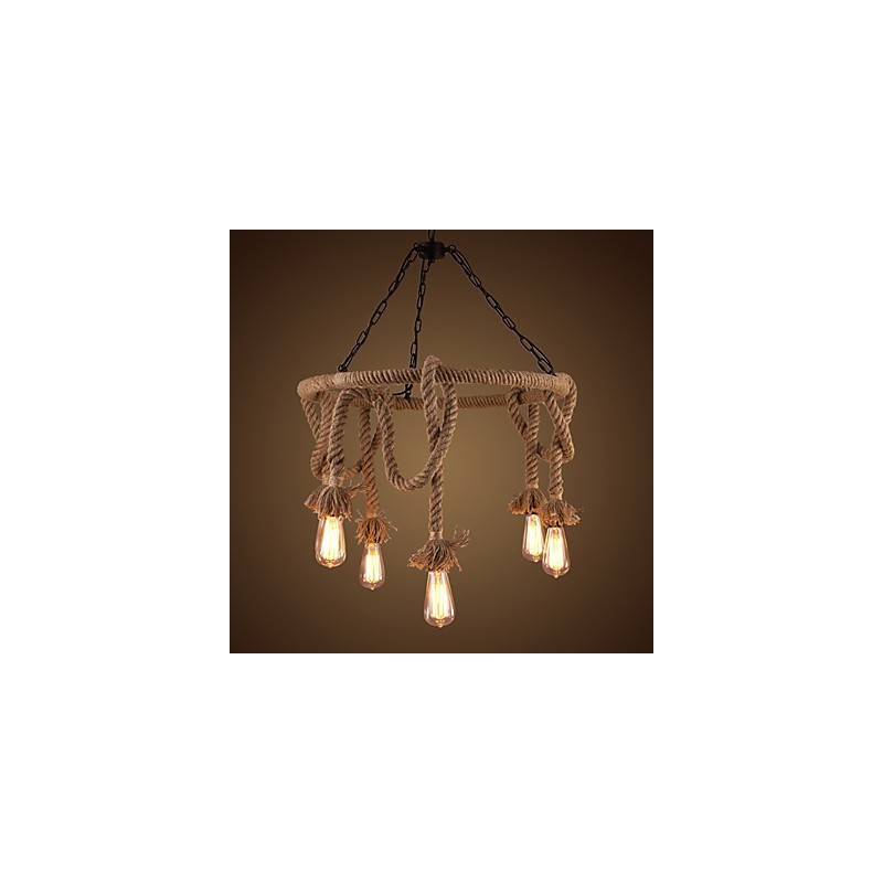American Country Hemp Chandelier