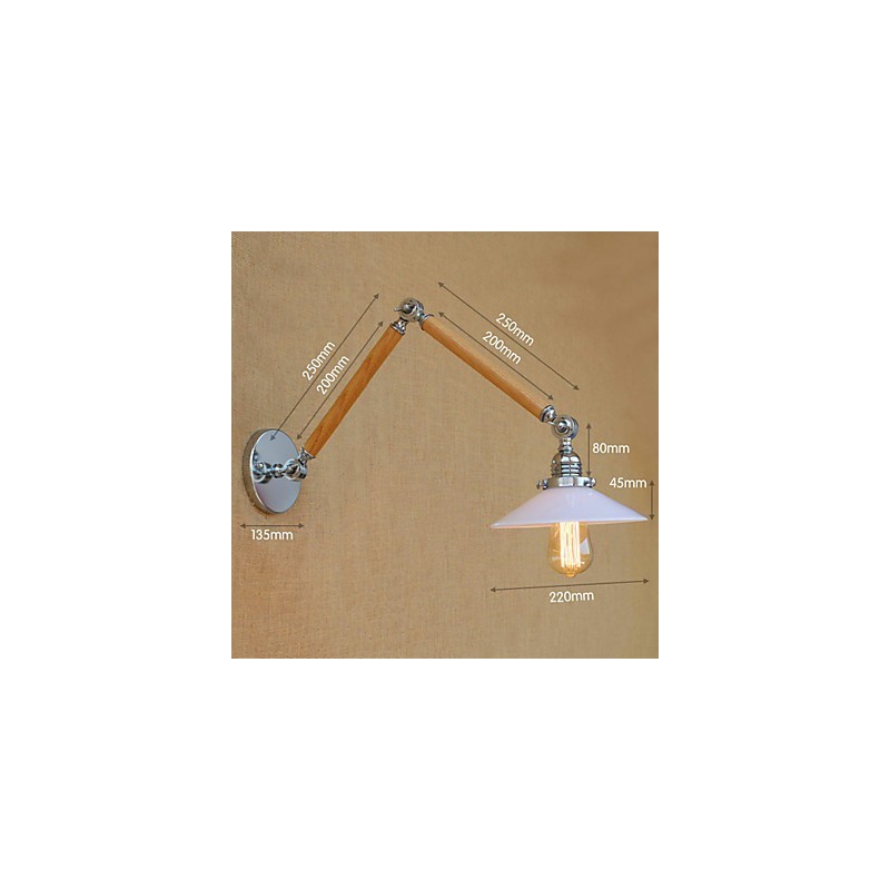 Rustic Lodge Country Chrome Feature for Swing Arm Ambient Light Swing Arm