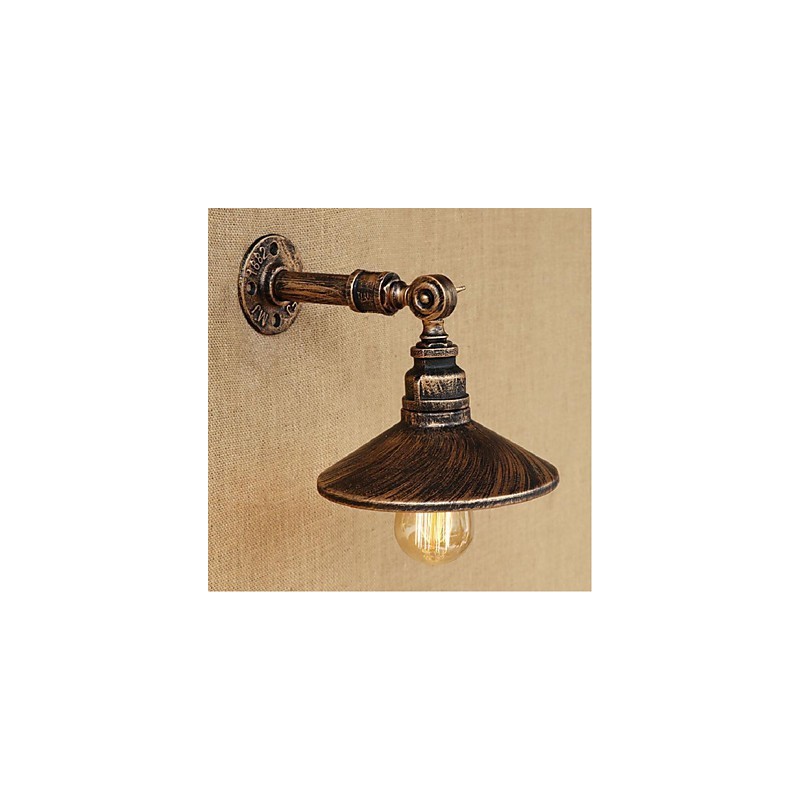Industrial Style Nordic Water Pipe Wall Lamp Wall Light Brown Ancient