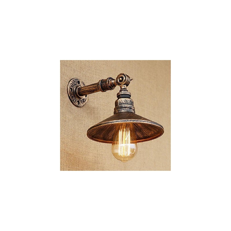 Industrial Style Nordic Water Pipe Wall Lamp Wall Light Brown Ancient