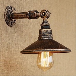 Industrial Style Nordic Water Pipe Wall Lamp Wall Light Brown Ancient