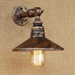 Industrial Style Nordic Water Pipe Wall Lamp Wall Light Brown Ancient