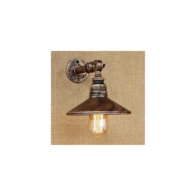 Industrial Style Nordic Water Pipe Wall Lamp Wall Light Brown Ancient