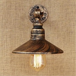 Industrial Style Nordic Water Pipe Wall Lamp Wall Light Brown Ancient