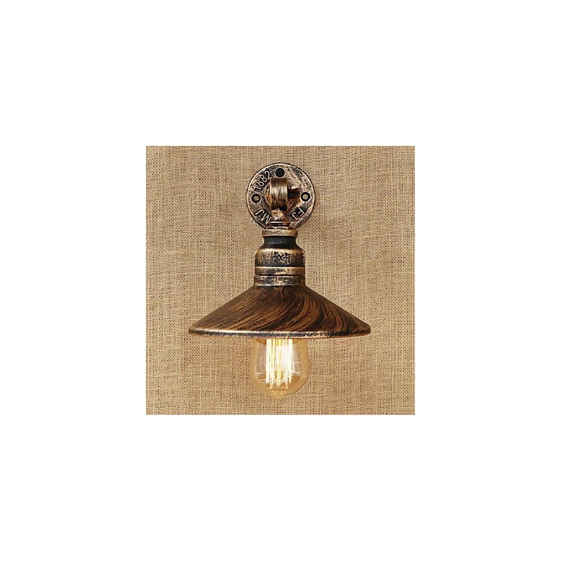 Industrial Style Nordic Water Pipe Wall Lamp Wall Light Brown Ancient