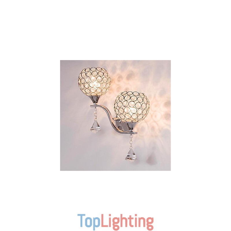 Modern Minimalist Living Room Corridor Corridor Crystal Wall Lamp