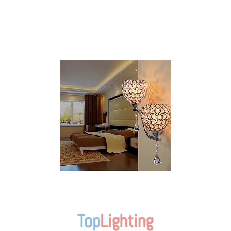 Modern Minimalist Living Room Corridor Corridor Crystal Wall Lamp