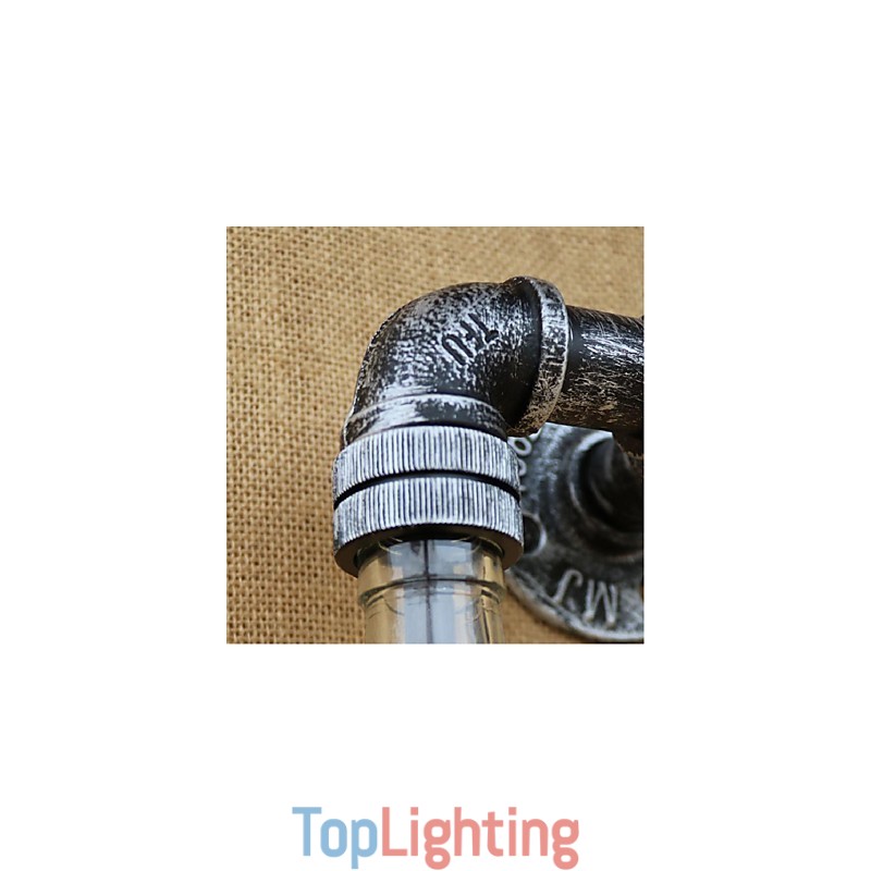 Rustic Lodge Brass Feature for Ambient Light Wall Sconces Wall Light Blue Smoke Gray