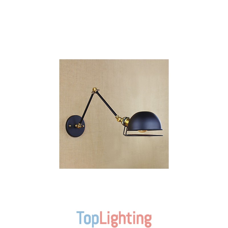 Industrial Retro European Style Village Character Lighting Decorative Wall Lamp Iron arm