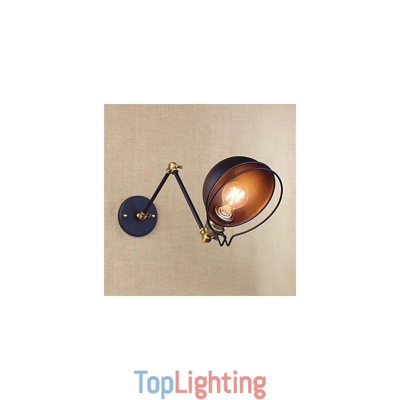 Industrial Retro European Style Village Character Lighting Decorative Wall Lamp Iron arm
