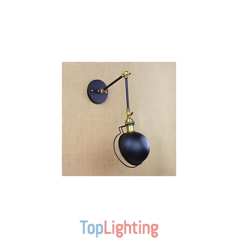 Industrial Retro European Style Village Character Lighting Decorative Wall Lamp Iron arm