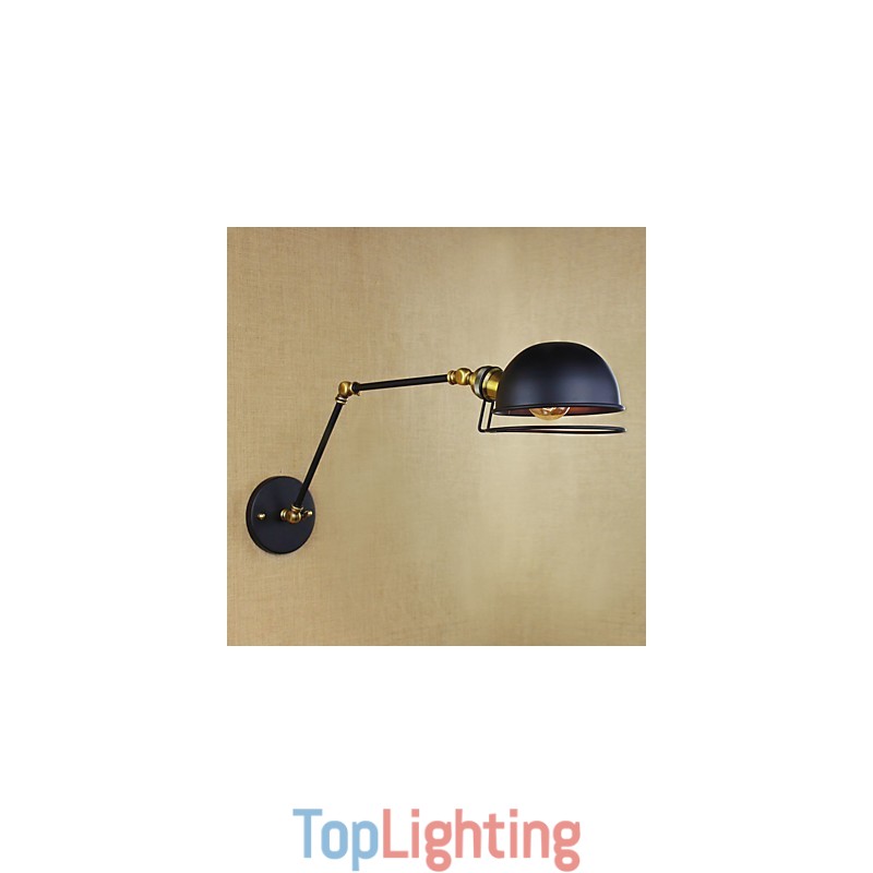 Industrial Retro European Style Village Character Lighting Decorative Wall Lamp Iron arm