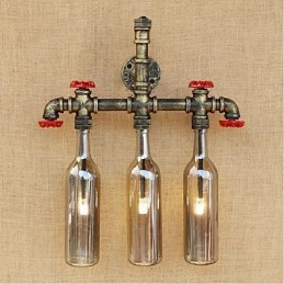 Water Bottle Wall Lamp Wall Light Grey