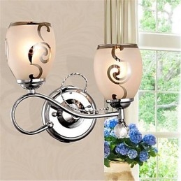 Modern Contemporary Electroplated Feature for Crystal Mini Style Ambient Light Wall Sconces