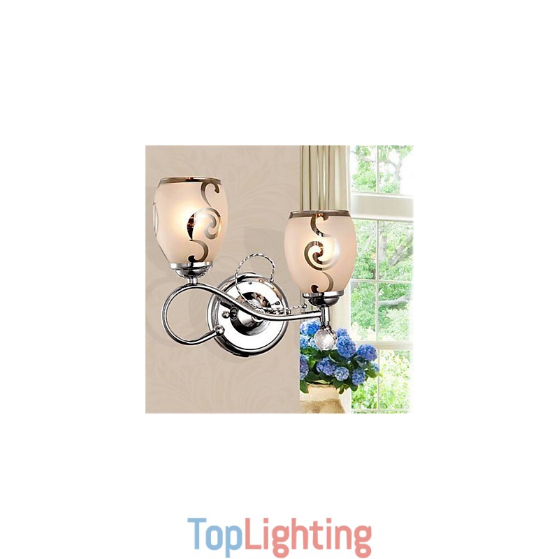Modern Contemporary Electroplated Feature for Crystal Mini Style Ambient Light Wall Sconces