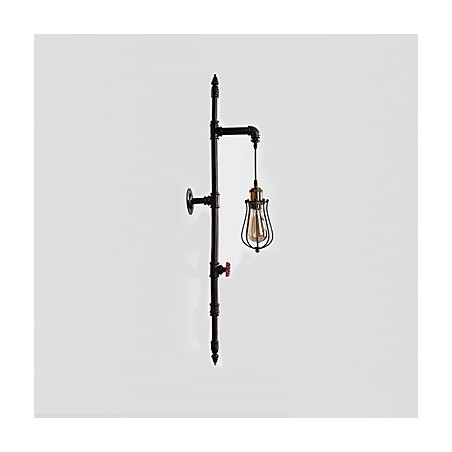 Retro Industrial Pipe Wall Lights Simple Loft Black Birdcage Metal Living Room Dining Room Kitchen Bar Cafe Decoration lighting Retro Industrial Pipe Wall Lights Simple Loft Black Birdcage Metal Living Room Dining Room Kitchen Bar Cafe Decoration lighting