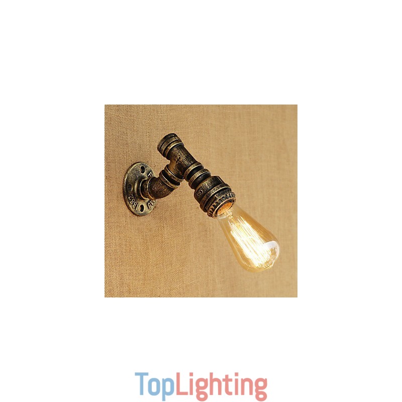 Country Retro Vintage Painting Feature for Mini Style Ambient Light Wall Sconces Wall Light