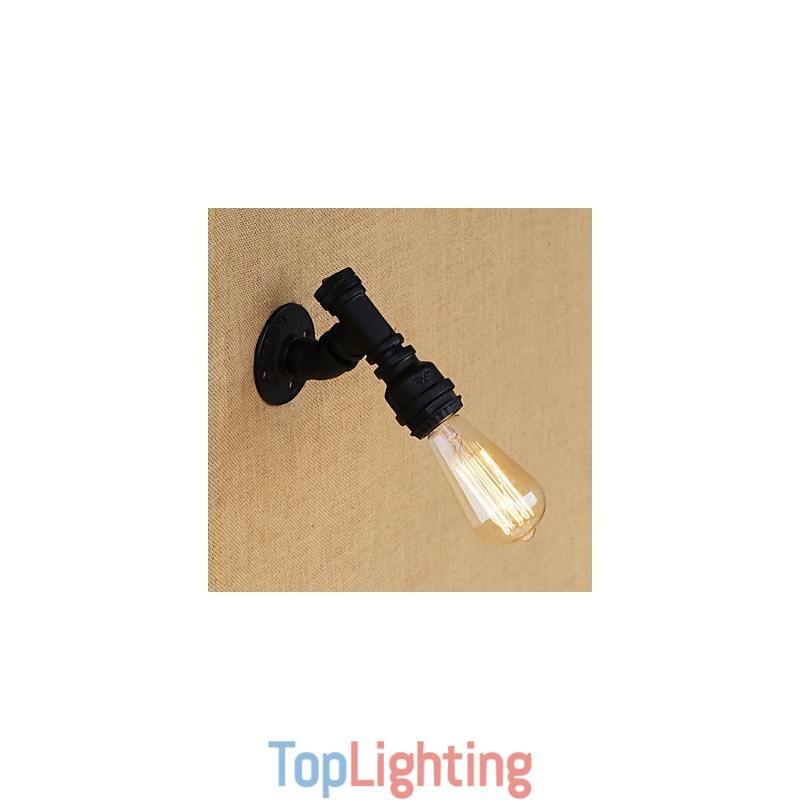 Country Retro Vintage Painting Feature for Mini Style Ambient Light Wall Sconces Wall Light