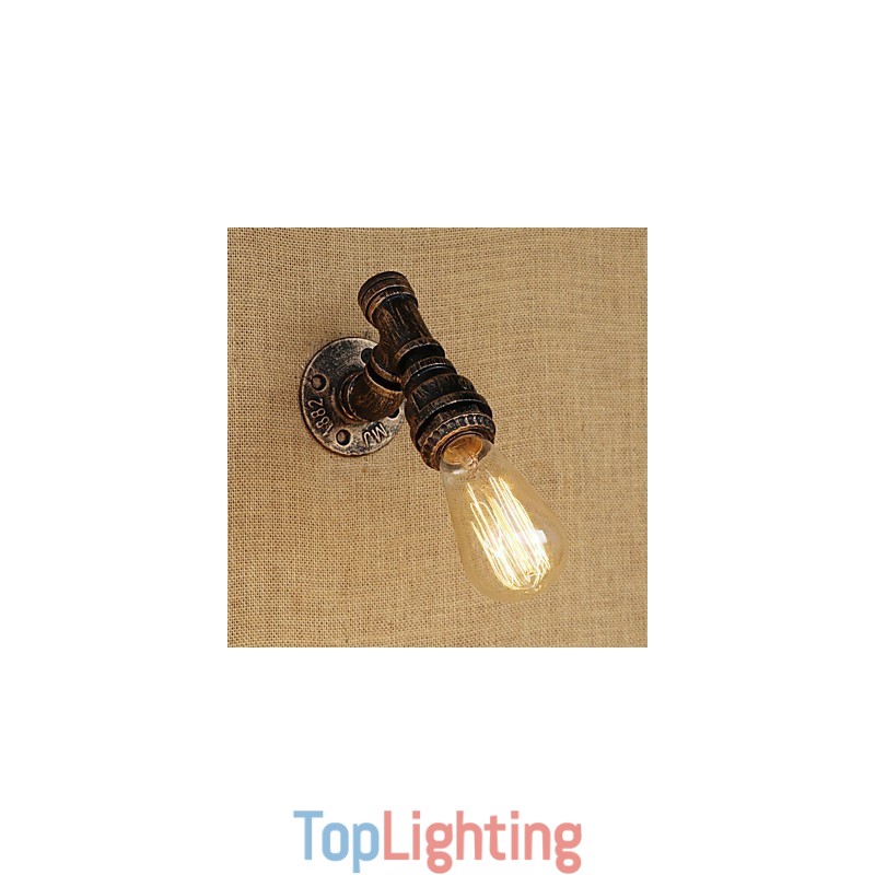 Country Retro Vintage Painting Feature for Mini Style Ambient Light Wall Sconces Wall Light