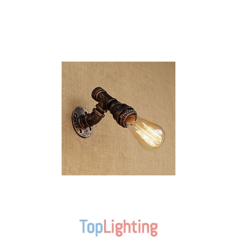 Country Retro Vintage Painting Feature for Mini Style Ambient Light Wall Sconces Wall Light