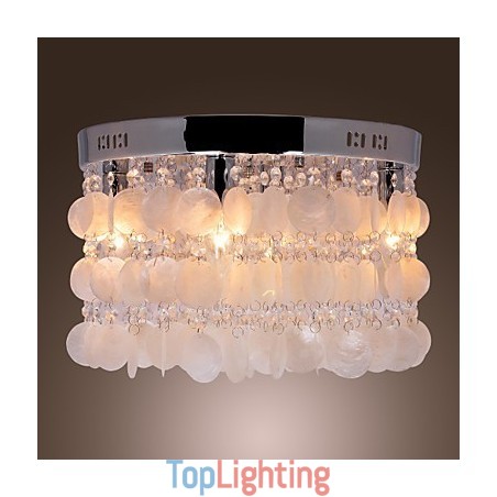 Modern Contemporary Crystal Mini Style Chrome Flush Mount Modern Contemporary Crystal Mini Style Chrome Flush Mount