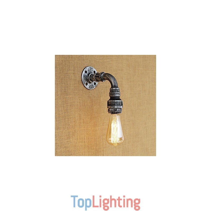 Country Retro Vintage Painting Feature for Mini Style Ambient Light Wall Sconces Wall Light