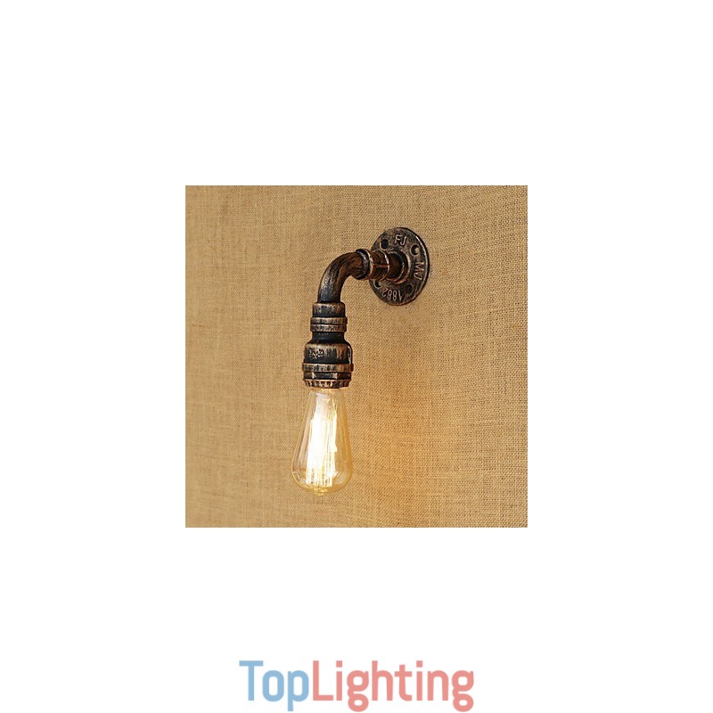 Country Retro Vintage Painting Feature for Mini Style Ambient Light Wall Sconces Wall Light