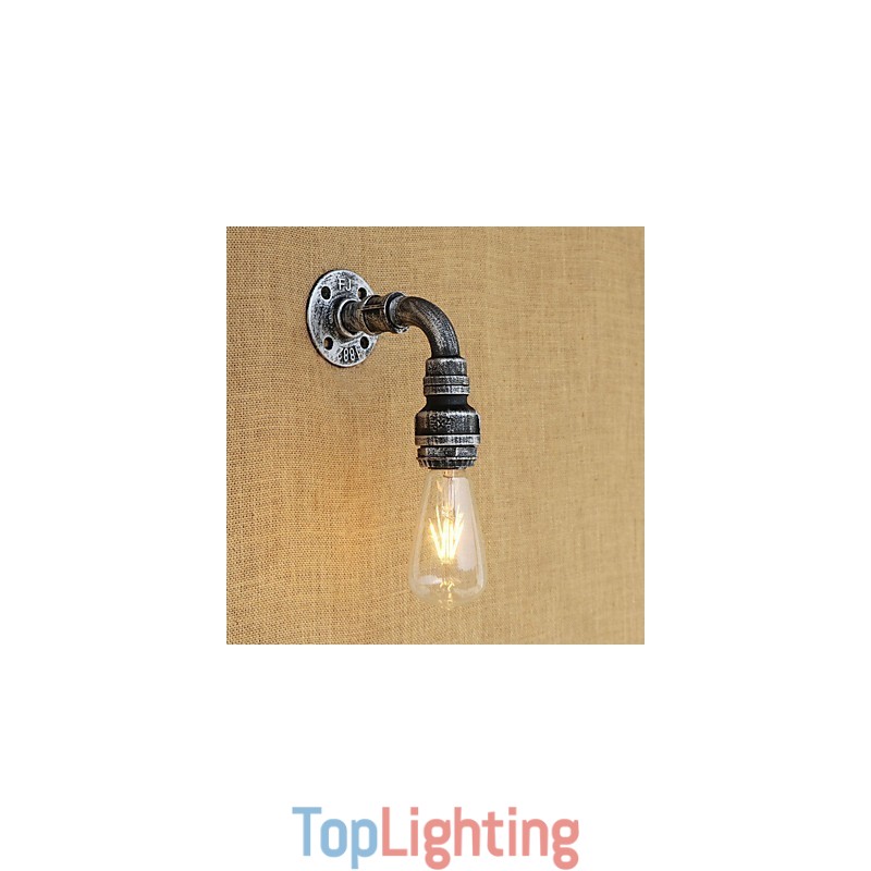Country Retro Vintage Painting Feature for Mini Style Ambient Light Wall Sconces Wall Light