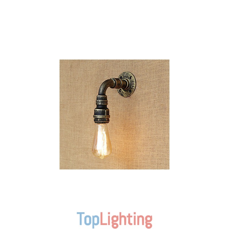 Country Retro Vintage Painting Feature for Mini Style Ambient Light Wall Sconces Wall Light
