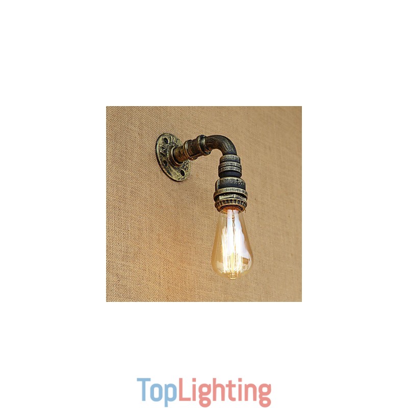 Country Retro Vintage Painting Feature for Mini Style Ambient Light Wall Sconces Wall Light
