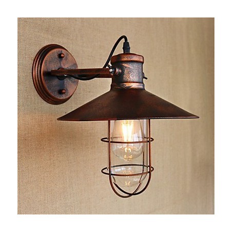 Rustic Lodge Country Retro Painting Feature for Mini Style Downlight Wall Lights