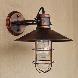 Rustic Lodge Country Retro Painting Feature for Mini Style Downlight Wall Lights