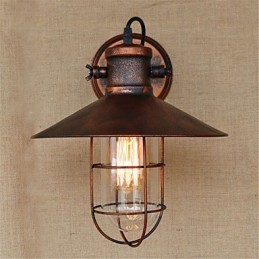 Rustic Lodge Country Retro Painting Feature for Mini Style Downlight Wall Lights