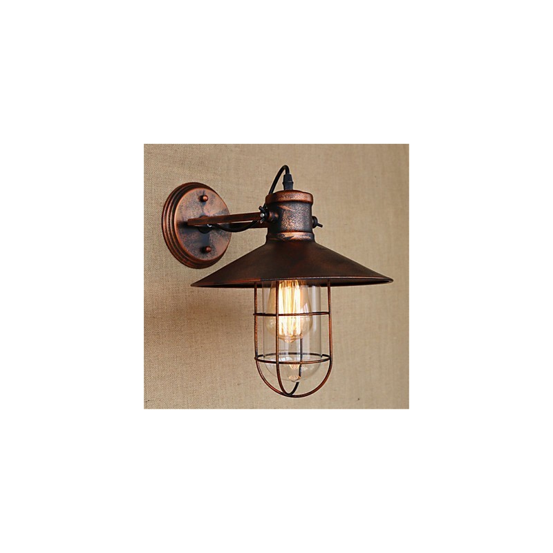 Rustic Lodge Country Retro Painting Feature for Mini Style Downlight Wall Lights