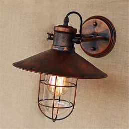 Rustic Lodge Country Retro Painting Feature for Mini Style Downlight Wall Lights