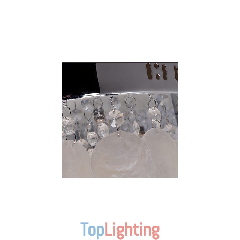 Modern Contemporary Crystal Mini Style Chrome Flush Mount