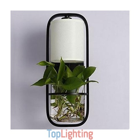 Modern Iron Creative Potted Plant Glass Wall Lamp Modern Iron Creative Potted Plant Glass Wall Lamp