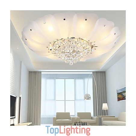 Flush Mount Crystal Modern Contemporary Traditional Classic Metal
