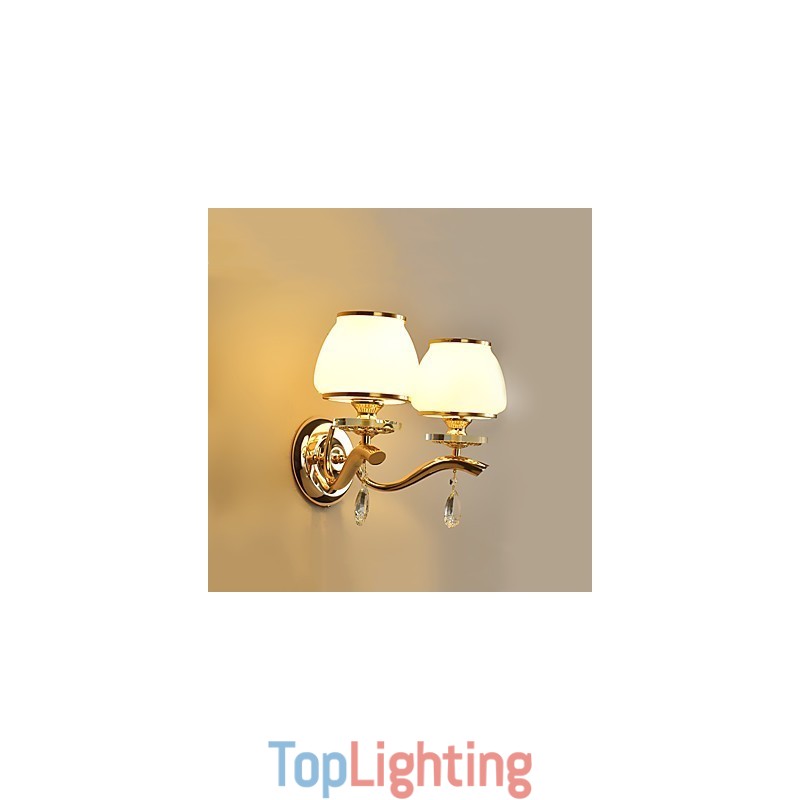 Modern Contemporary Electroplated Feature for Crystal Ambient Light Wall Sconces Wall Light