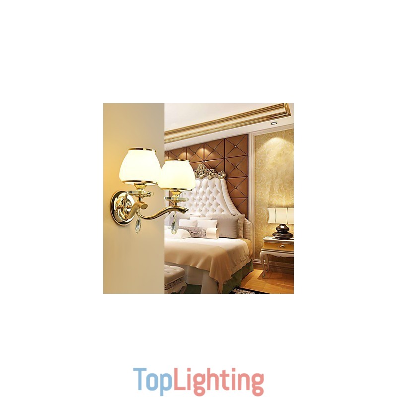 Modern Contemporary Electroplated Feature for Crystal Ambient Light Wall Sconces Wall Light