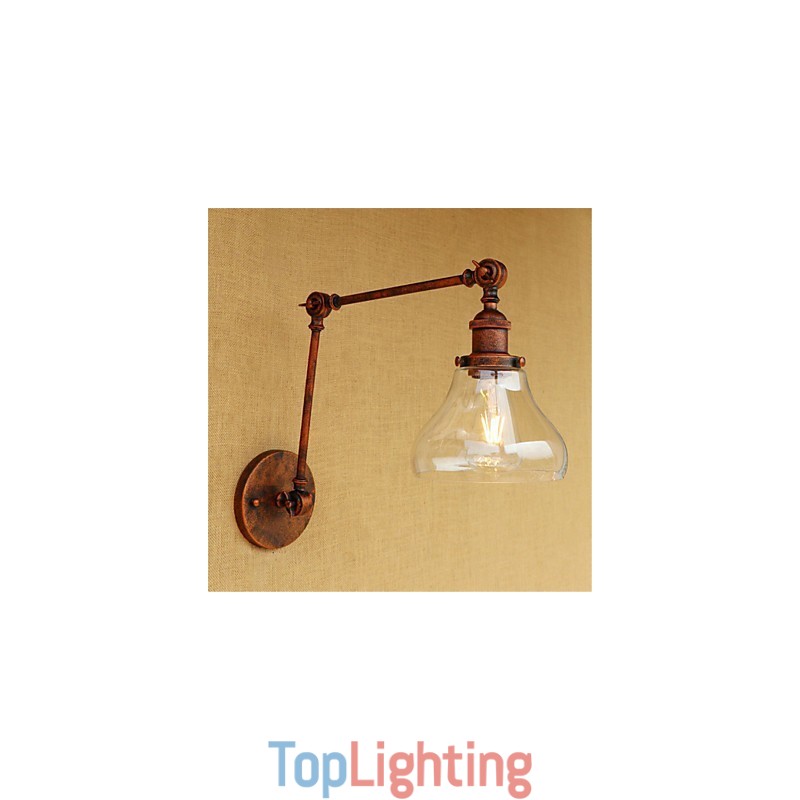 Country Retro Electroplated Feature for Mini Style Eye Protection Ambient Light Swing Arm LightsWall